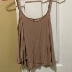 Brown tank top.